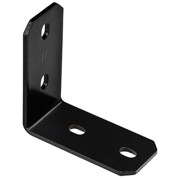 Eat-In N351-501 6.2 in. Black Powder Coated Steel Corner Brace EA878758 - main
